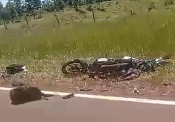 Motociclista morre após colidir com carro na rodovia MS-164