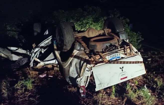 Motorista morre após capotar caminhonete carregada com Maconha 